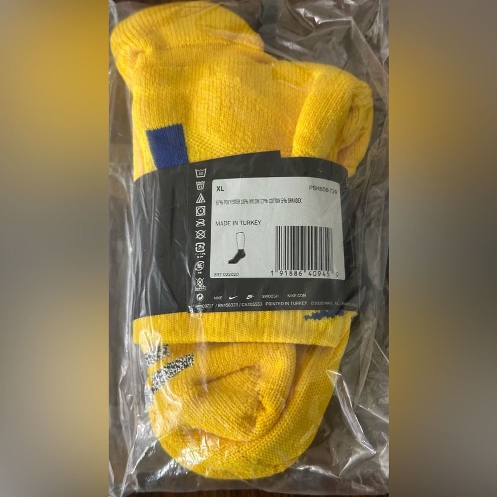 NWT Nike Men`s Elite NBA Grip Power Basketball ankle Socks - PSK656-729